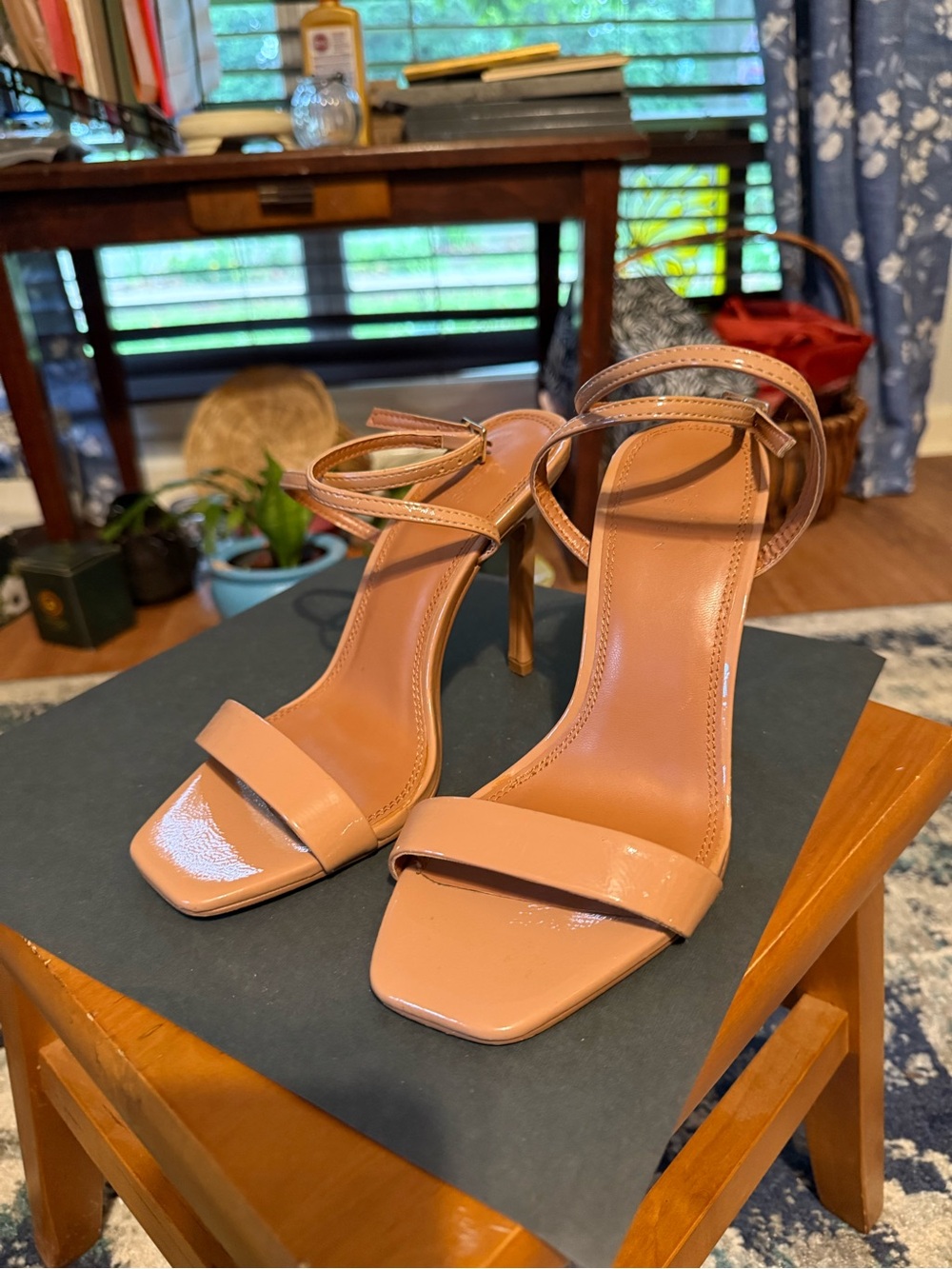 ASOS Design Women's Strappy High Heel Sandals in Nude size 5- 4 1/2 in heel